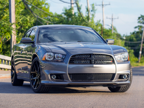 Front view of the RIPP high-performance supercharger system, showcasing advanced engineering and sleek design main