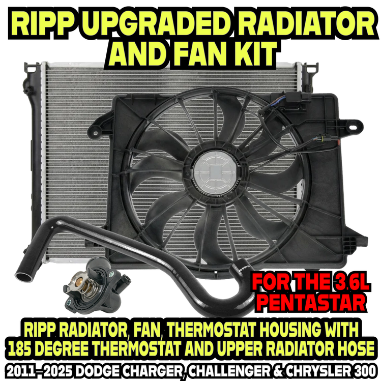 RIPP Upgraded Radiator and Fan kit - Dodge Charger, Challenger, 300