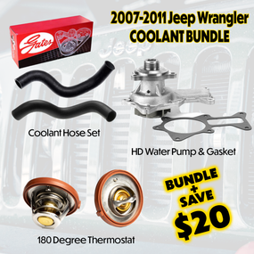 2007-2011 Jeep Wrangler 3.8L Cooling Maintenance Bundle main