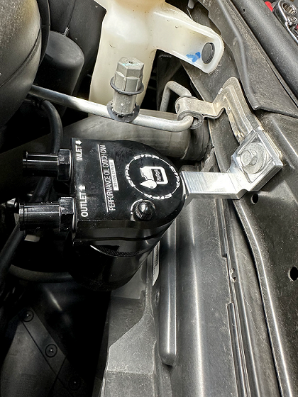 RIPP catch can system installed in a Jeep Grand Cherokee WK2, emphasizing clean installation and superior functionality